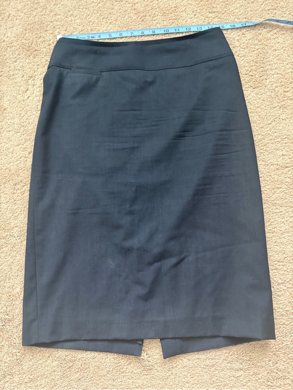 Talbots Navy Pencil Skirt - Sleek Professional Style